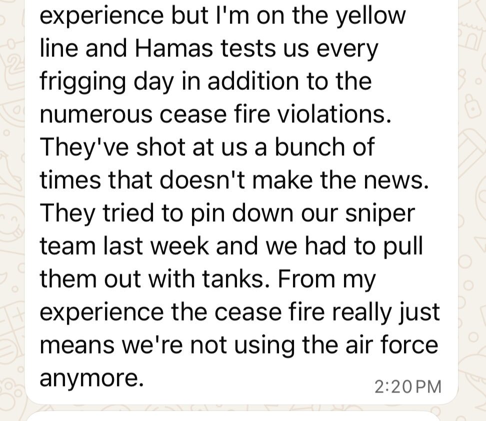 Image for the Tweet beginning: An IDF reservist shared this