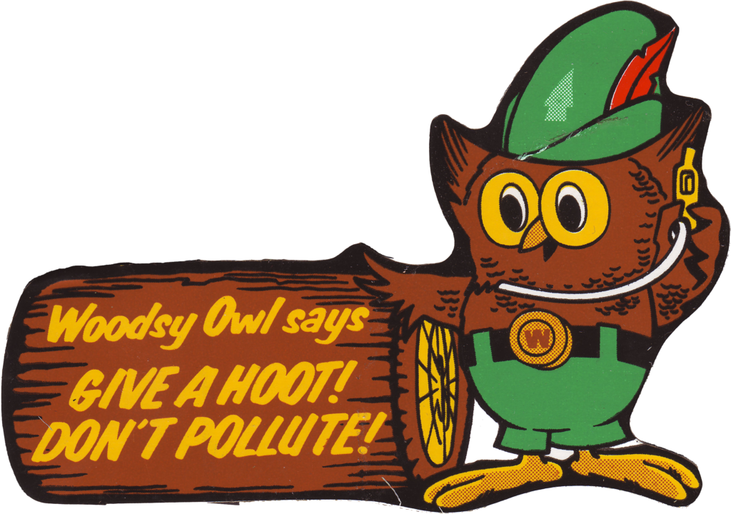 "It is a crime to misuse the slogan 'Give a Hoot, Don’t Pollute' or make unauthorized use of 'Woodsy Owl.'”