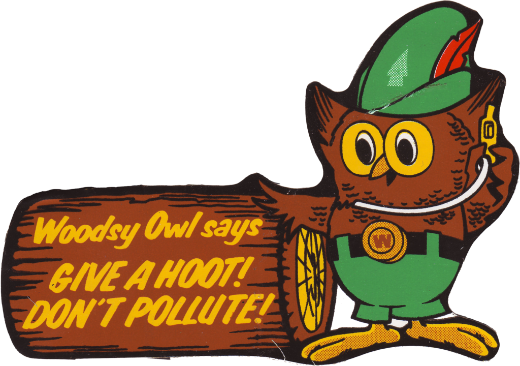 "It is a crime to misuse the slogan 'Give a Hoot, Don’t Pollute' or make unauthorized use of 'Woodsy Owl.'”