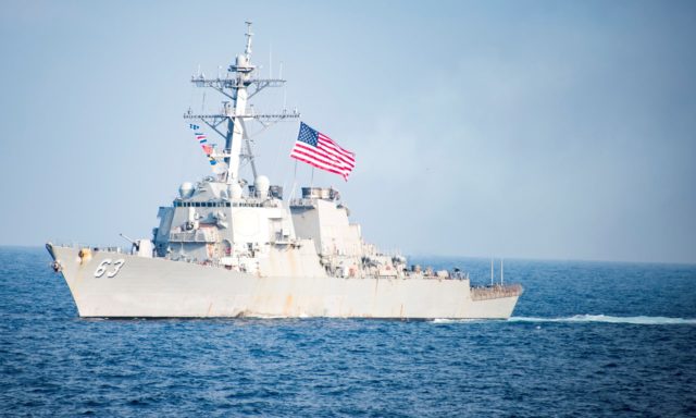 USS Stethem sailing less than 12 nautical miles from Triton Island, which is claimed by China as well as Taiwan and Vietnam. (Photo: U.S. Navy)