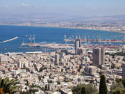 A view from Mount Carmel overlooking the port in Haifa, Israel. (Photo: Inna Felker)