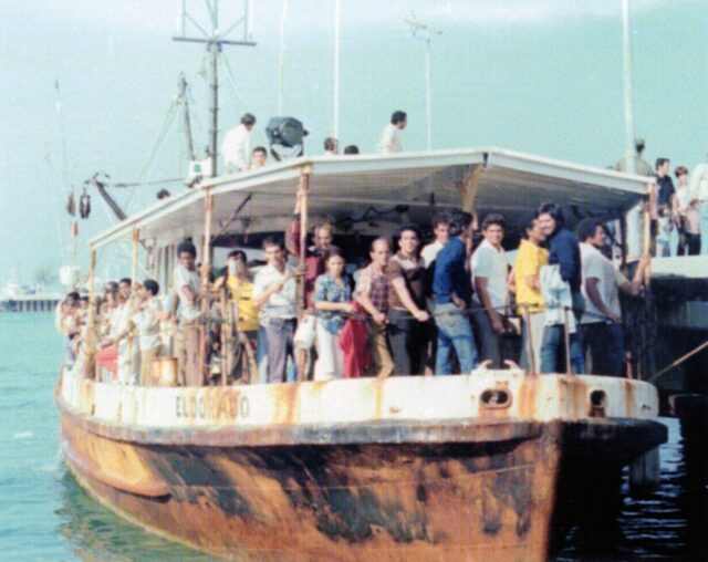 Cuban-refugees-Mariel-Boatlift-Key-West-1980